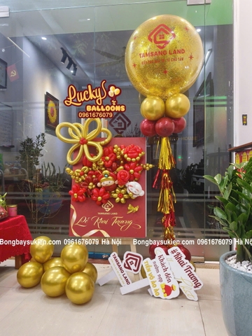 Combo bảng hoa bóng bay khai trương bóng bay jumbo Hà Nội