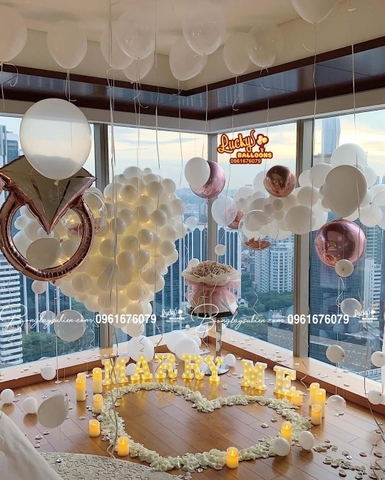 Combo Bóng Bay Cầu Hôn Lãng Mạn Hà Nội 06