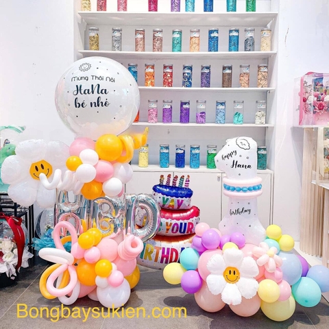 Combo Bóng Bay Jumbo và Bóng Số Tuổi