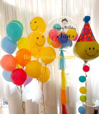 Combo bóng bay trang trí sinh nhật bé trai