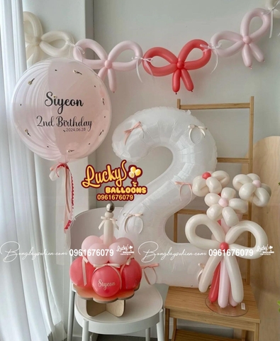 Combo Hoa Bóng Bay Trang Trí Sinh Nhật Bé 03