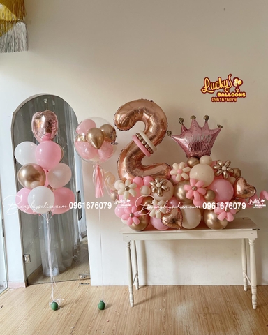 Combo Hoa Bóng Bay Trang Trí Sinh Nhật Bé 04