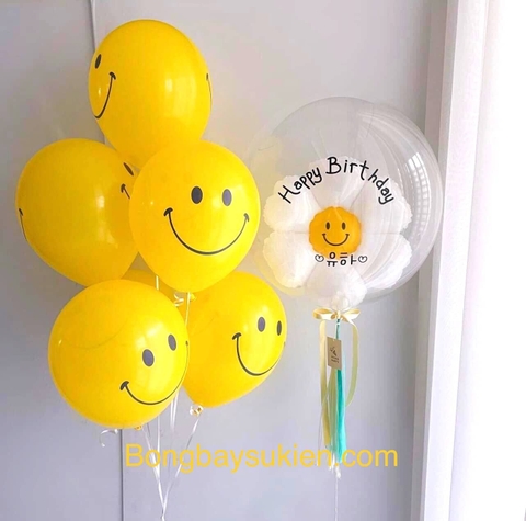 Combo set bóng bay jumbo trang trí đầy tháng