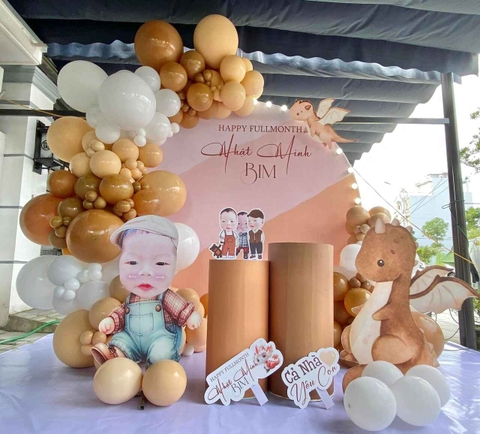 Combo Trang Trí Đầy Tháng Cho Bé Fullmonth