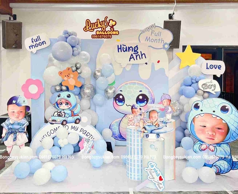 Concept đầy tháng bé trai