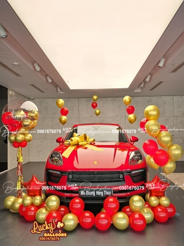 Dịch Vụ Bóng Bay Trang Trí Bàn Giao Xe 6