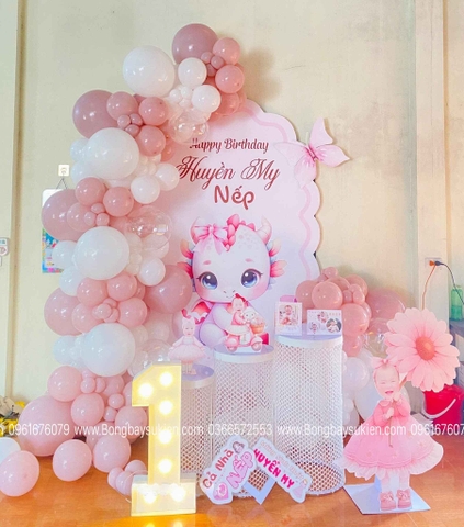 Dịch Vụ Tổ Chức Sinh Nhật Bé Gái 1 Tuổi Đẹp