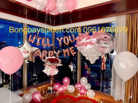 Dịch Vụ Trang Trí Bóng Bay Cầu Hôn Đám Cưới