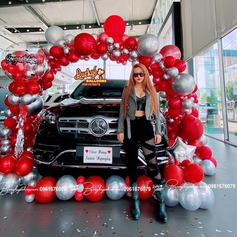 Dịch Vụ Trang Trí Bóng Bay Lễ Bàn Giao Xe Hà Nội 1