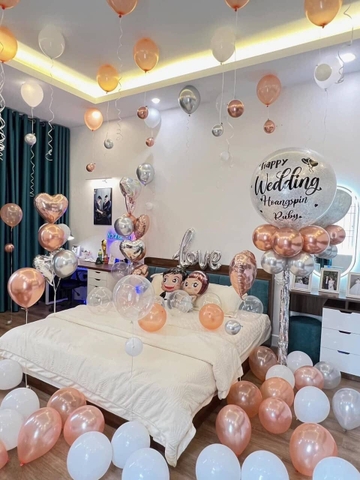 Dịch Vụ Trang Trí Bóng Bay Phòng Cưới Hà Nội