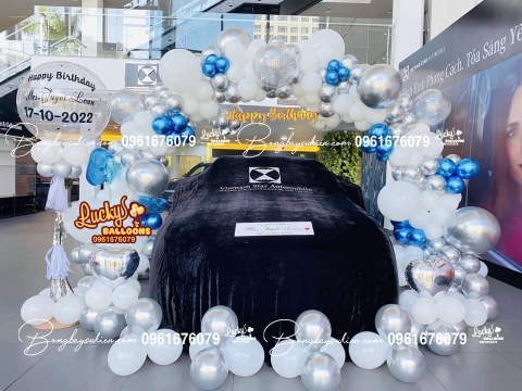 Dịch Vụ Trang Trí Bong Bóng Lễ Bàn Giao Xe 1