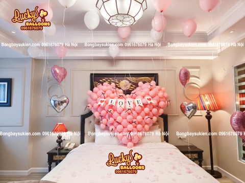 DỊCH VỤ TRANG TRÍ CẦU HÔN BẤT NGỜ BẰNG BÓNG BAY TẠI HÀ NỘI