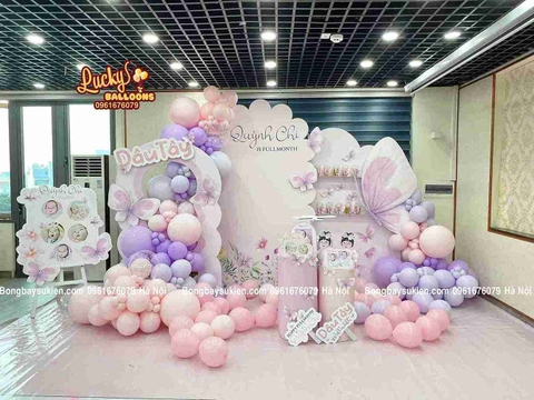 Dịch Vụ Trang Trí Đầy Tháng Bé Gái