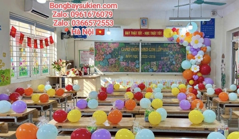 Dịch Vụ Trang Trí Khai Giảng Lớp Học Trọn Gói Bằng Bóng Bay