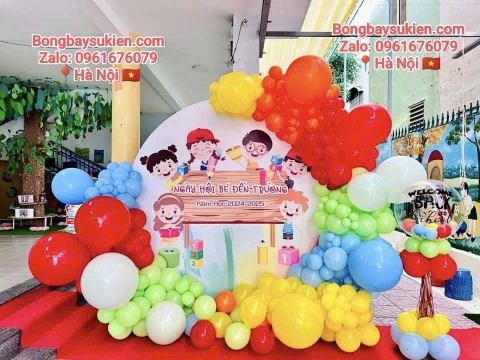 Dịch Vụ Trang Trí Khai Giảng Trường Mầm Non Chào Năm Học Mới