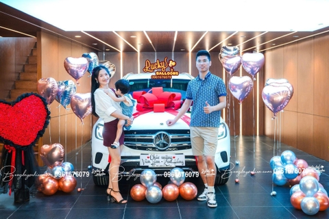 Dịch vụ trang trí bóng bay lễ bàn giao xe chuyên nghiệp Hà Đông