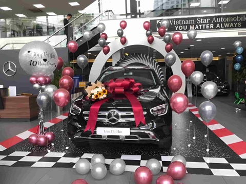 Dịch vụ trang trí lễ bàn giao xe ô tô đẹp