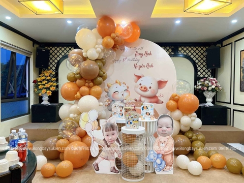 Dịch Vụ Trang Trí Sinh Nhật Bé Gái 1 Tuổi 03