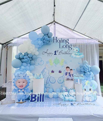 Dịch Vụ Trang Trí Sinh Nhật Bé Trai 1 Tuổi
