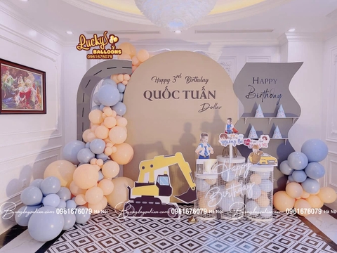 Dịch vụ trang trí sinh nhật bé trai 3 tuổi tại Hà Nội