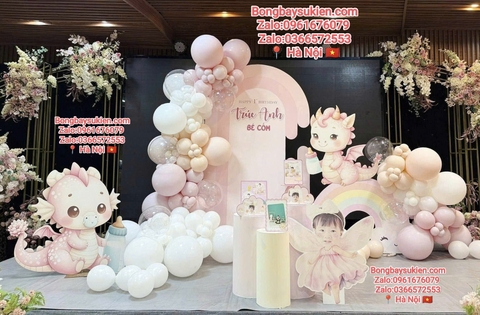 Dịch vụ Trang trí sinh nhật cho bé gái 1 tuổi tại nhà Hà Nội