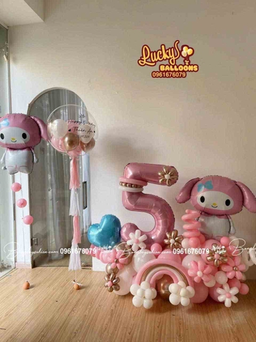 Bóng Bay Sinh Nhật Bé Gái Hà Nội