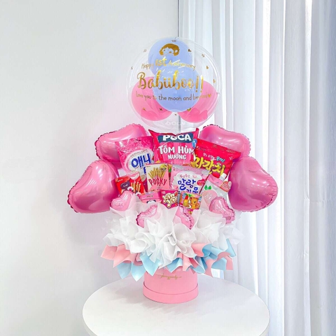 Giỏ Quà Bánh Kẹo Tặng Sinh Nhật Bé Gái