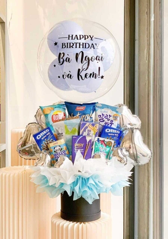 Giỏ Quà Bóng Tặng Sinh Nhật Bé Sweet Box 6