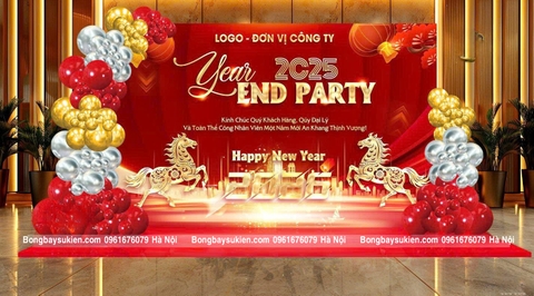 GỢI Ý CÁC MẪU BACKDROP YEAR END PARTY ẤN TƯỢNG HÀ NỘI
