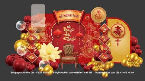 Gợi Ý Các Mẫu Trang Trí Lễ Mừng Thọ Đẹp tại Hà Nội