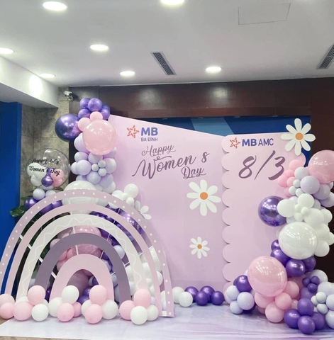 Gợi ý trang trí 8 tháng 3 cho công ty đẹp