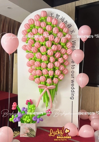 HOA BÓNG BAY BACKDROP TRANG TRÍ ĐÁM CƯỚI