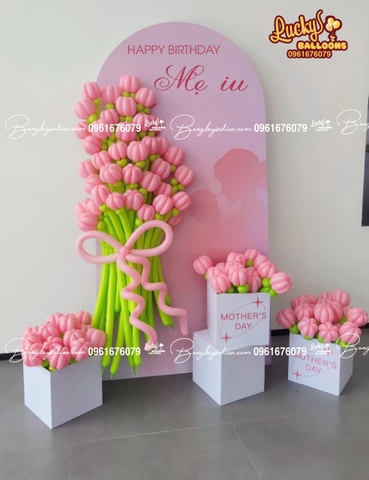 HOA BÓNG BAY MẪU TRANG TRÍ SINH NHẬT MẸ YÊU