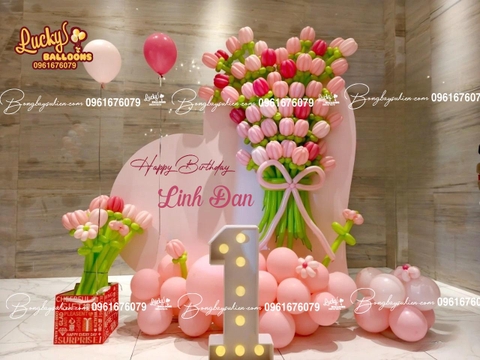 HOA BÓNG BAY TRANG TRÍ SINH NHẬT BÉ GÁI ĐẸP