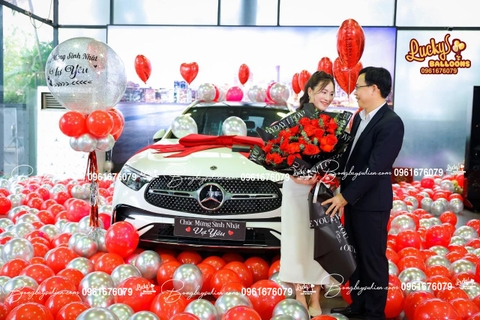 Hộp Quà Bóng Bay Bàn Giao Xe Ô Tô Bất Ngờ