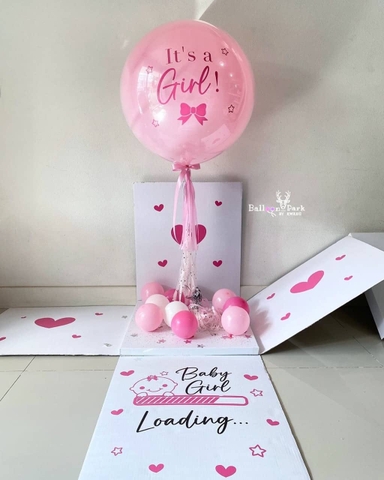 Hộp Quà Bóng Bay Đoán Giới Tính Bé Boy or Girl