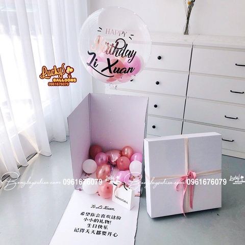 Hộp Quà Bóng Bay Hộp Quà Tặng Bạn Gái