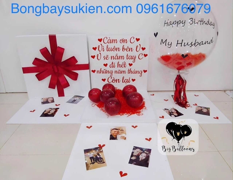 Hộp Quà Bóng Bay Quà Sinh Nhật Sáng Tạo