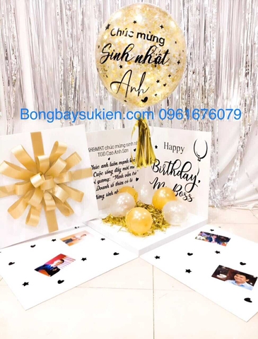 Hộp Quà Bóng Bay Sinh Nhật Đẹp Surprise Box
