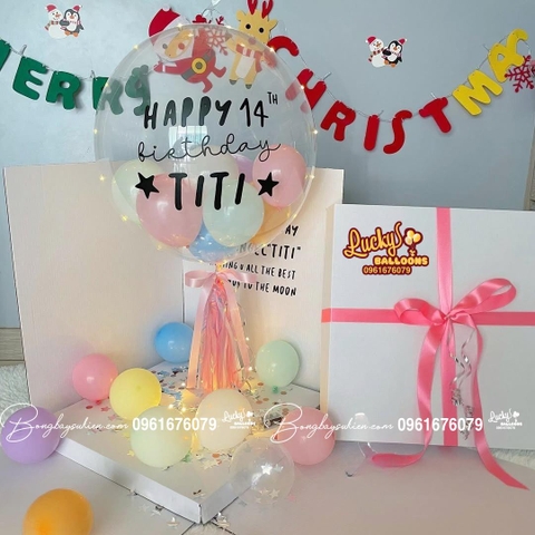 Hộp Quà Surprise Sinh Nhật Bóng Bay Đẹp 03