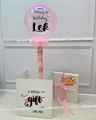 Hộp Quà Tặng Bong Bóng Bay Rút Tiền Giá Rẻ 8