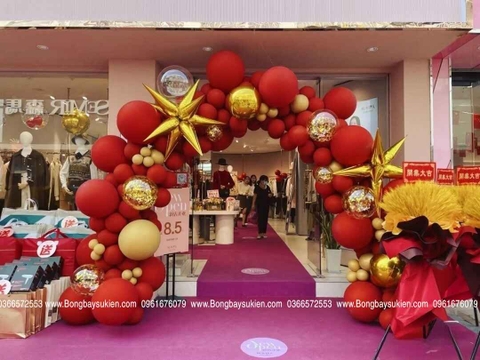 Làm Cổng Bóng Bay Khai Trương Hà Đông 01