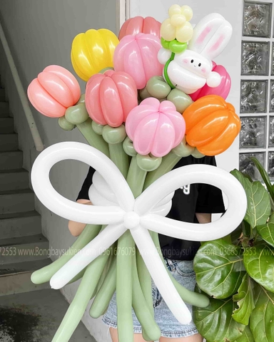 Lẵng Hoa Bóng Bay Nghệ Thuật Tại Hà Đông