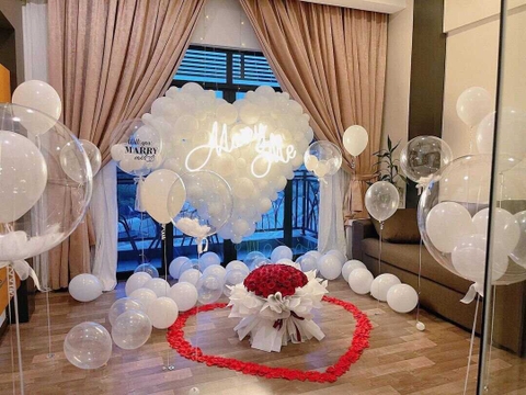 Marry me bóng bay trang trí cầu hôn tỏ tình