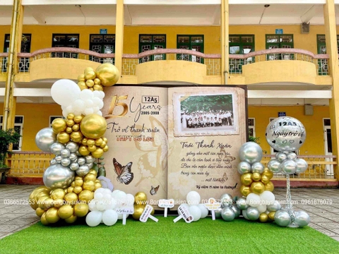 MẪU BACKDROP HỌP LỚP ĐẸP 2025 TẠI HÀ NỘI