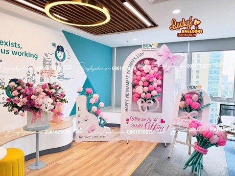 Mẫu background trang trí ngày phụ nữ việt nam 20 - 10 Hà Nội