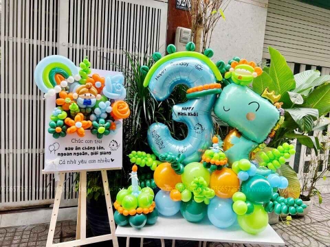mẫu bảng hoa bóng bay đẹp giá rẻ