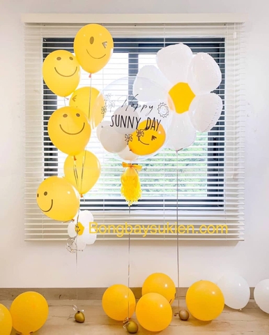 Mẫu bóng bay jumbo sinh nhật hoa cúc