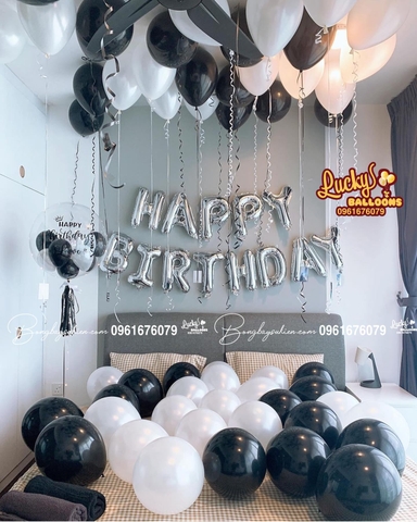 Mẫu bóng bay sinh nhật người yêu đơn giản 02