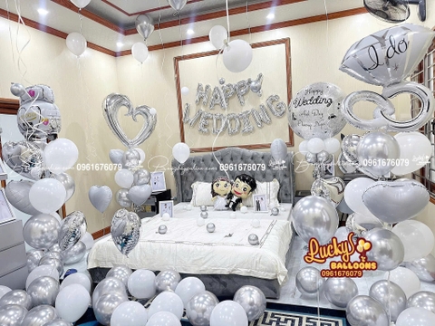 Mẫu bóng bay trang trí phòng cưới đẹp nhất tại Đống Đa